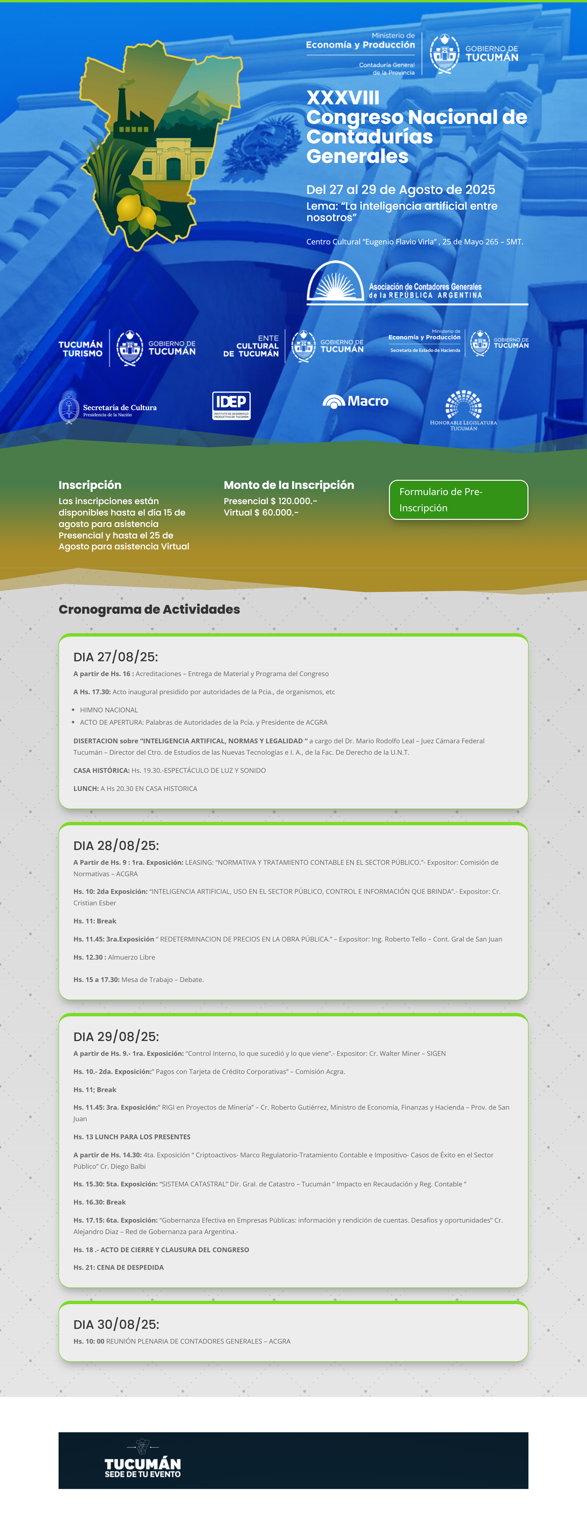 Información del Congreso 2025